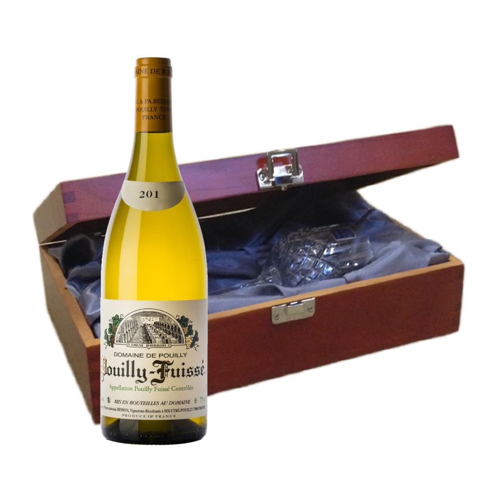 Domaine de Pouilly Pouilly-Fuisse 70cl In Luxury Box With Royal Scot Wine Glass